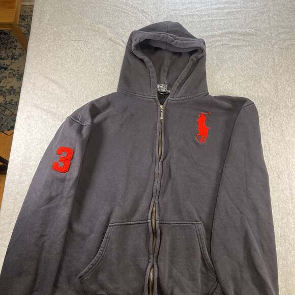 Polo Ralph Lauren Big Pony Athletic Division #5 Champs Boys Hoodie Jacket - Picture 1 of 2